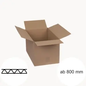 Einwelliger Karton ab 800 mm Länge