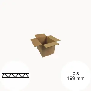 Einwelliger Karton bis 199 mm Länge