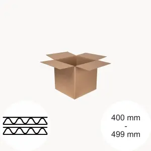 2-wellige Kartons bis 499 mm Länge