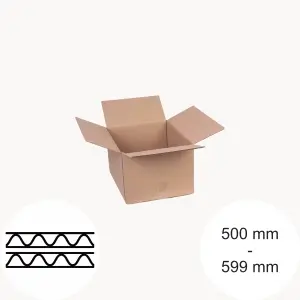 2-wellige Kartons bis 599 mm Länge
