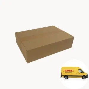 Portooptimierter Versandkarton für den Versand mit der DHL