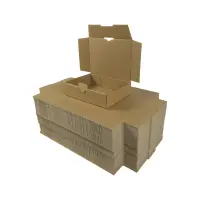 Maxibrief-Karton 180x130x45 mm braun DIN A6