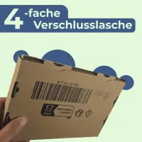 Großbrief-Karton 23x16x2 cm braun DIN A5 Faltschachtel
