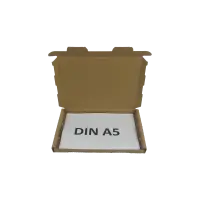 Großbrief-Karton 23x16x2 cm braun DIN A5 Faltschachtel