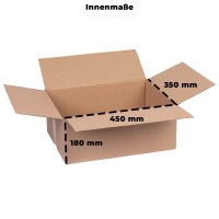 Karton 45x35x18 cm - Versandkarton 450x350x180 mm