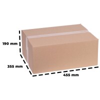 Karton 45x35x18 cm - Versandkarton 450x350x180 mm
