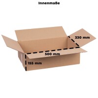 Karton 50x33x15 cm - Versandkarton 500x330x155 mm
