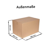 Karton 58x38x35 cm - Versandkarton 580x380x350 mm