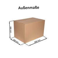 Karton 60x40x40 cm - Versandkarton 600x400x400 mm