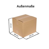 Karton 30x27x25 cm - Versandkarton 300x275x250 mm - zweiwelliger Faltkarton