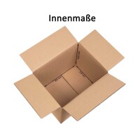 Karton 30x22x22 cm - Versandkarton 305x229x229 mm - zweiwelliger Faltkarton