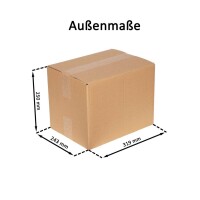 Karton 30x22x22 cm - Versandkarton 305x229x229 mm - zweiwelliger Faltkarton