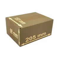 Karton 20x15x9 cm für Hermes Päckchen & GLS XS Paket Versandkarton 200 x 150 x 90 mm Faltkarton Fefco 0201