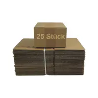 Karton 20x15x9 cm für Hermes Päckchen & GLS XS Paket Versandkarton 200 x 150 x 90 mm Faltkarton Fefco 0201