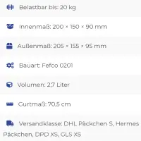 Karton 20x15x9 cm für Hermes Päckchen & GLS XS Paket Versandkarton 200 x 150 x 90 mm Faltkarton Fefco 0201