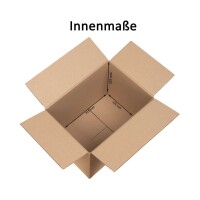 Karton 31x22x22 cm - Versandkarton 315x225x225 mm - zweiwelliger Faltkarton