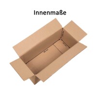 Karton 38x15x14 cm - Versandkarton 380x150x140 mm - zweiwelliger Faltkarton
