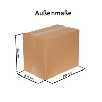 Karton 38x24x31 cm - Versandkarton 380x240x310 mm - zweiwelliger Faltkarton