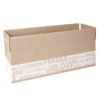 Flaschenkarton 43 x 13 x 13 cm mit Fixier-Einlage