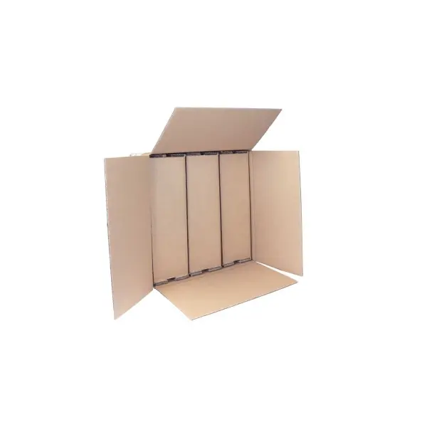 Flaschenkarton 43 x 40 x 13 cm mit Fixier-Einlage