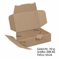 Maxibrief-Karton 160 x 110 x 50 mm braun