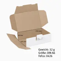 Maxibrief-Karton 160 x 110 x 50 mm weiß