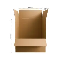 Paletten-Karton 118 x 78 x 160 cm 2-wellig