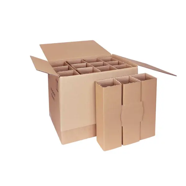 Flaschenkarton 43 x 31 x 38 cm für 12 Flaschen