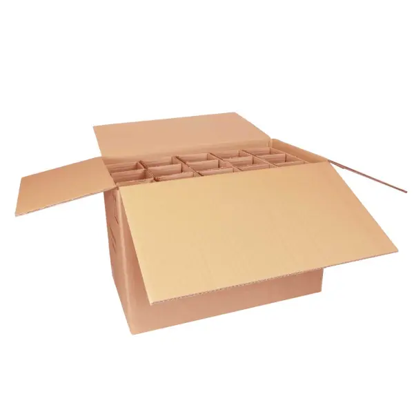 Flaschenkarton 53,7 x 31 x 37,6 cm für 15 Flaschen