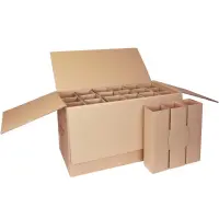 Flaschenkarton 64,5 x 31 x 38,3 cm für 18 Flaschen