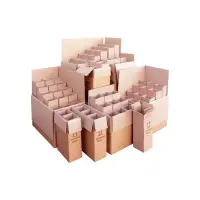 Flaschenkarton 105 x 105 x 360 mm für 1 Flasche inkl. Fixiereinlage