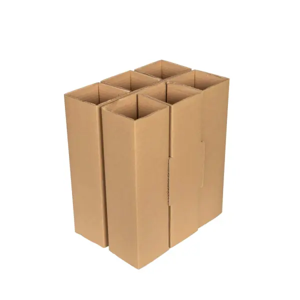 Versandhülse aus Wellpappe für 6 Flaschen