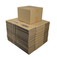 Karton 20x20x14 cm Versandkarton für Hermes Päckchen 200 x 200 x 140 mm Faltkarton Fefco 0201