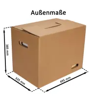Umzugskarton 480 x 320 x 360 mm 2-wellig