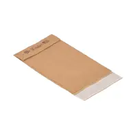 Retouren-Versandtasche aus Papier 300x190x50 mm mit 2 Klebestreifen Aufreißfaden V-boden