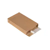Retouren-Versandtasche aus Papier 300x190x50 mm mit 2 Klebestreifen Aufreißfaden V-boden