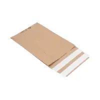 Retouren-Versandtasche aus Papier 300x190x50 mm mit 2 Klebestreifen Aufreißfaden V-boden