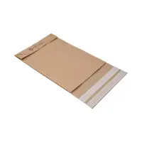 Retouren-Versandtasche aus Papier 350x250x50 mm mit 2 Klebestreifen Aufreißfaden Blockboden
