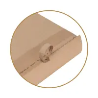 Retouren-Versandtasche aus Papier 410x260x70 mm mit 2 Klebestreifen Aufreißfaden Blockboden
