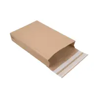 Retouren-Versandtasche aus Papier 410x260x70 mm mit 2 Klebestreifen Aufreißfaden Blockboden