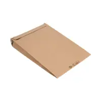 Retouren-Versandtasche aus Papier 410x260x70 mm mit 2 Klebestreifen Aufreißfaden V-boden