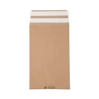 Retouren-Versandtasche aus Papier 410x260x70 mm mit 2 Klebestreifen Aufreißfaden V-boden