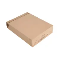Retouren-Versandtasche aus Papier 350x250x80 mm mit 2 Klebestreifen Aufreißfaden Blockboden