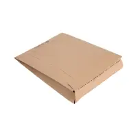 Retouren-Versandtasche aus Papier 350x250x80 mm mit 2 Klebestreifen Aufreißfaden V-boden