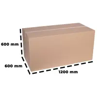 DHL-Karton 120x60x60 cm - Versandkarton 1200x600x600 mm - 1-welliger Faltkarton