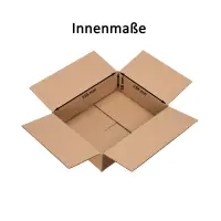 DHL-Kleinpaket-Karton 25x20x8 cm - Versandkarton 250x200x80 mm - Fefco 0201 Faltkarton