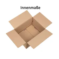 Karton 33x26x18 cm - Versandkarton 330 x 260 x 180 mm - Fefco 0201 Faltkarton