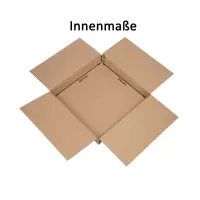 Karton 35x35x5 cm - Versandkarton 350 x 350 x 55 mm - Fefco 0201 Faltkarton