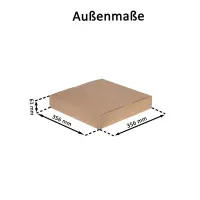 Karton 35x35x5 cm - Versandkarton 350 x 350 x 55 mm - Fefco 0201 Faltkarton