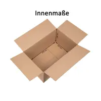 Karton 47x30x25 cm - Versandkarton 475 x 305 x 248 mm - Fefco 0201 Faltkarton